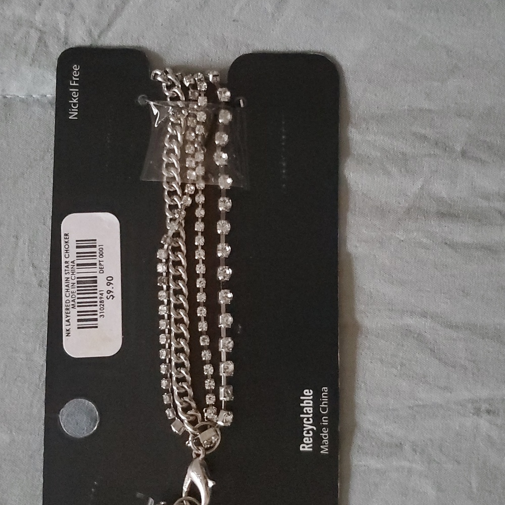 *As-is* *NWT* Hot Topic's Social Collision Star Chain Choker - Picture 12 of 16